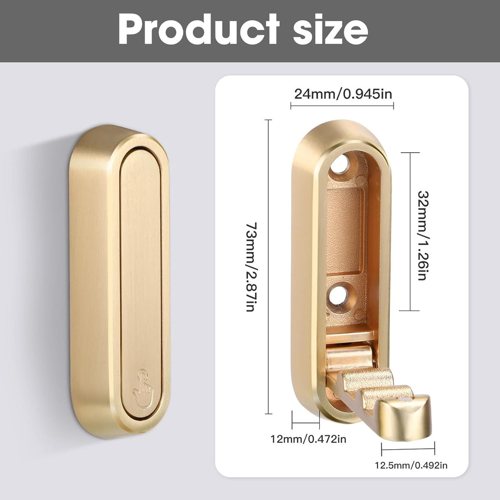 Pack of 2 Folding Coat Hooks Foldable Wall Mounted Hooks