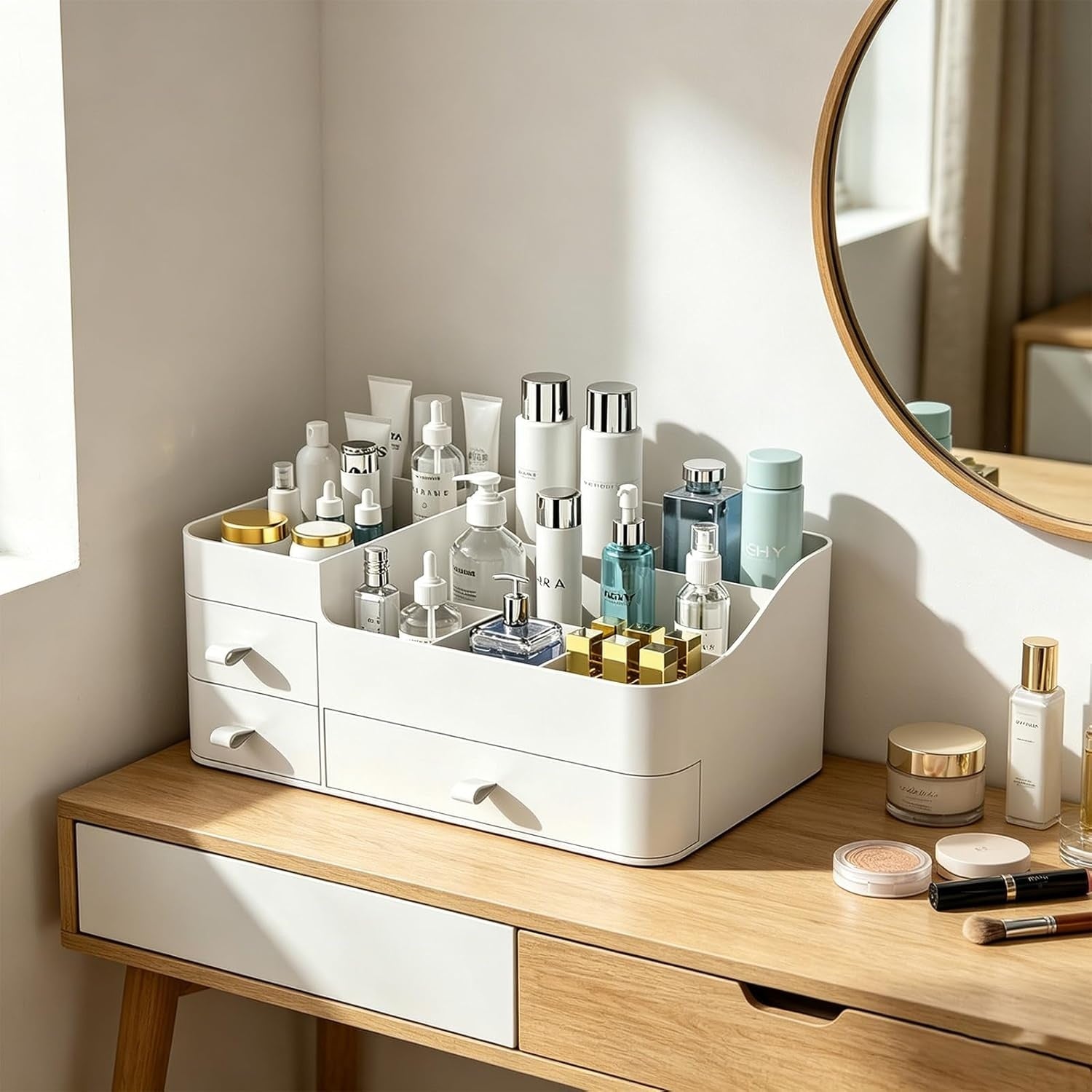 Makeup Organizer with Drawers