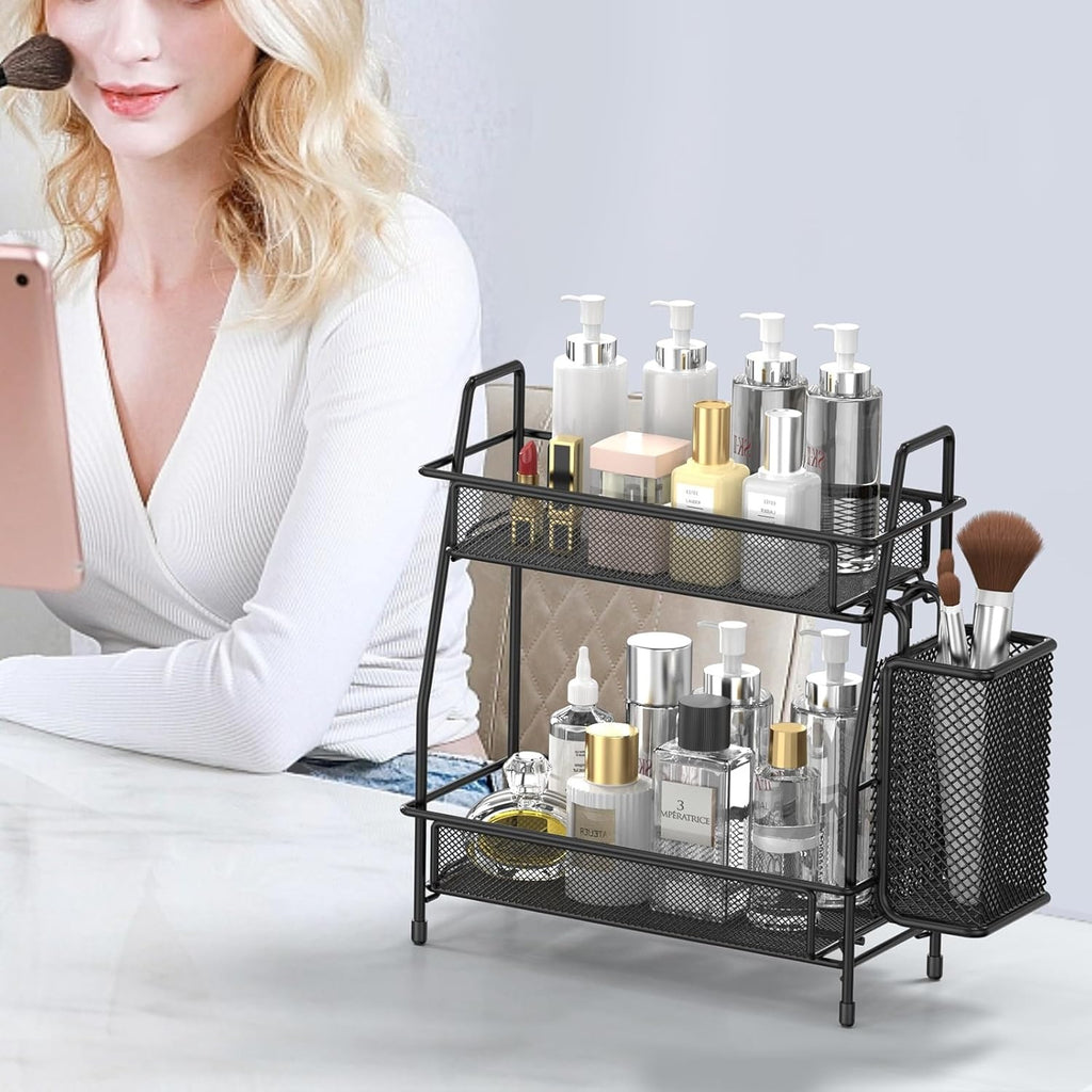Countertop Organizer with Small Basket