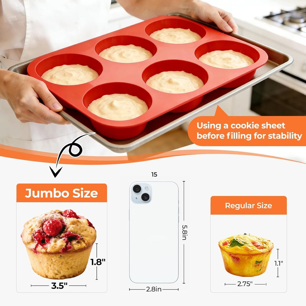 Silicone Muffin Pan Nonstick Cupcake Baking Mold
