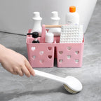 Portable Shower Caddy Organizer Basket with Handle Divided Bathroom Storage