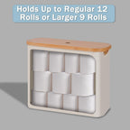 Freestanding Toilet Paper Basket with Lid