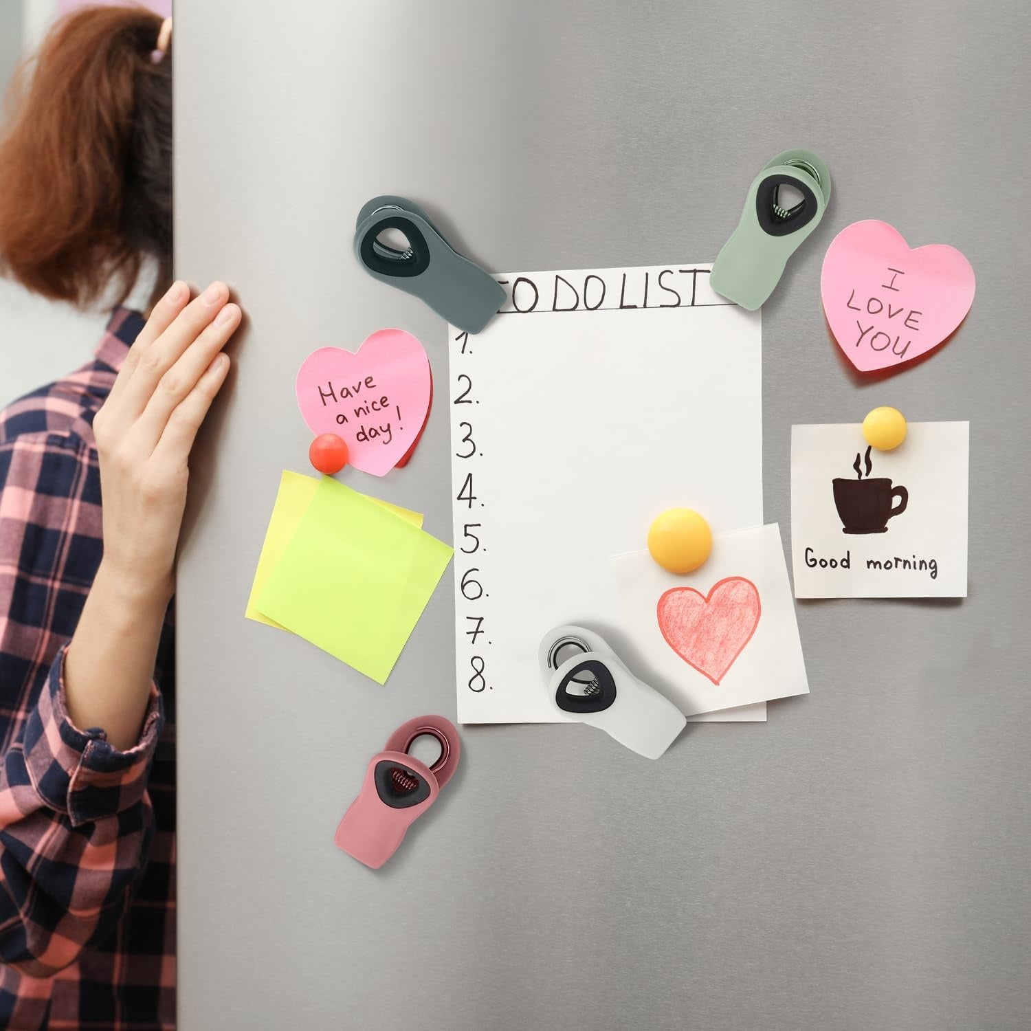 Magnetic Chip Clips with Airtight Seal Food Storage Bag Clips