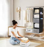5Layer Hanging Closet Organizer with 2 Drawers