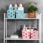 Portable Shower Caddy Organizer Basket with Handle Divided Bathroom Storage