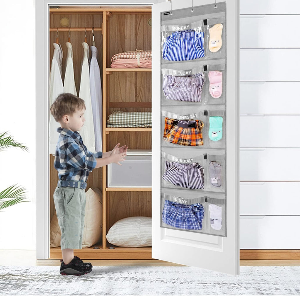 Weekly Kids Hanging Clothes Organizer