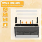 Pack of 2 Bedside Caddy Organizer with Water Bottle Holder and Fixed Straps