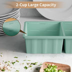 Pack of 2 Silicone Freezer Tray for Soup and Meal Prep