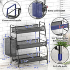 3Tier Bathroom Countertop Organizer Shelf Metal Spice Rack Makeup Storage Stand