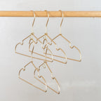 Pack of 36 Gold Metal Hanger Connector Hooks Closet Space Saving Extender Clips