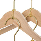 Pack of 36 Gold Metal Hanger Connector Hooks Closet Space Saving Extender Clips