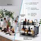 Countertop Organizer with Small Basket