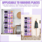 40 Pocket Over-the-Door Hanging Shoe Organizer with Non-Slip Hooks