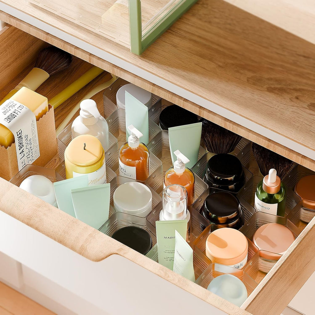 Honeycomb Drawer Organizer Adjustable Divider for Underwear Socks Belts and Scarves