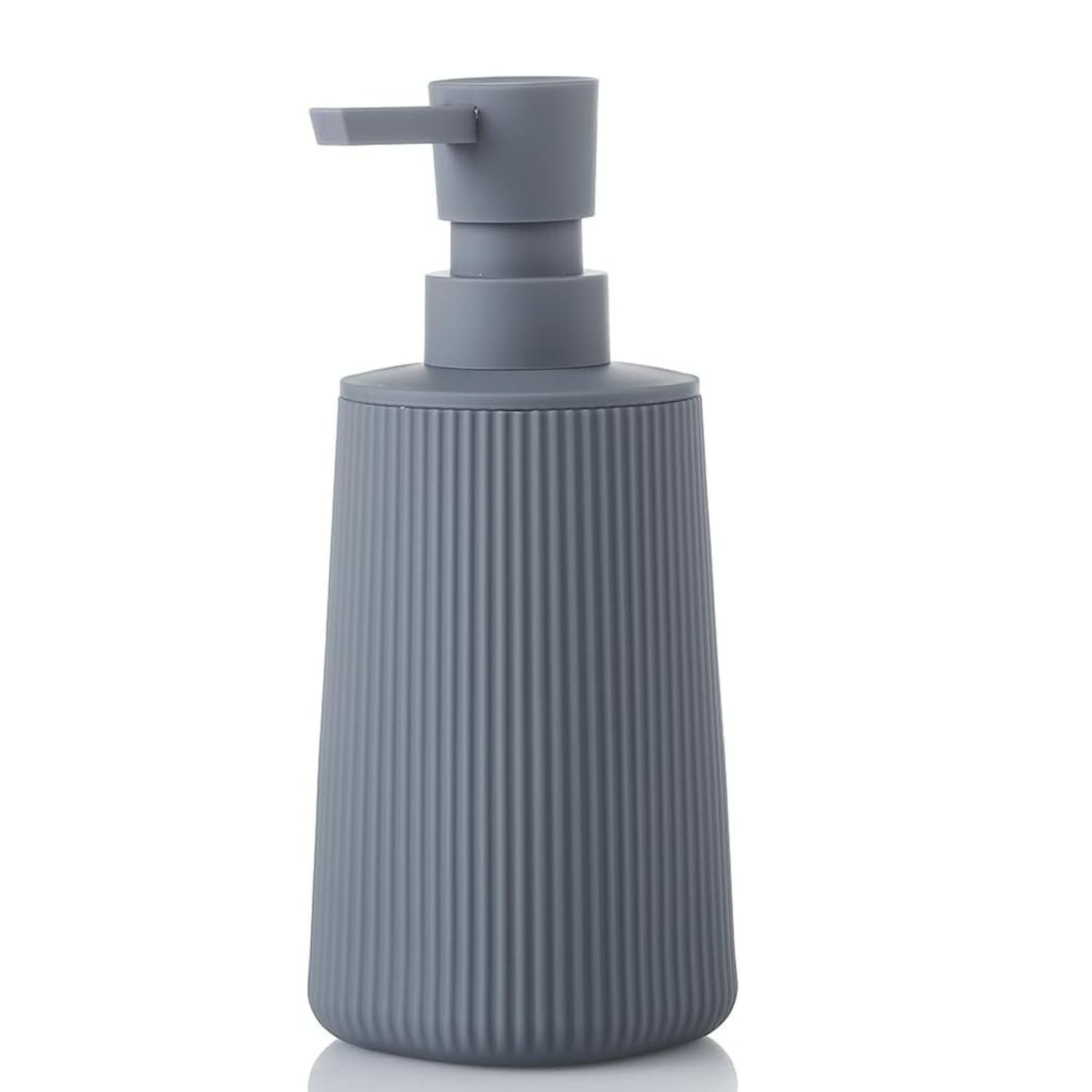 Small Soap Dispenser with Pump Modern Farmhouse Striped Plastic Bottle