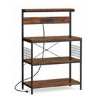 4Tier Microwave Stand Kitchen Baker’s Rack with Power Outlet