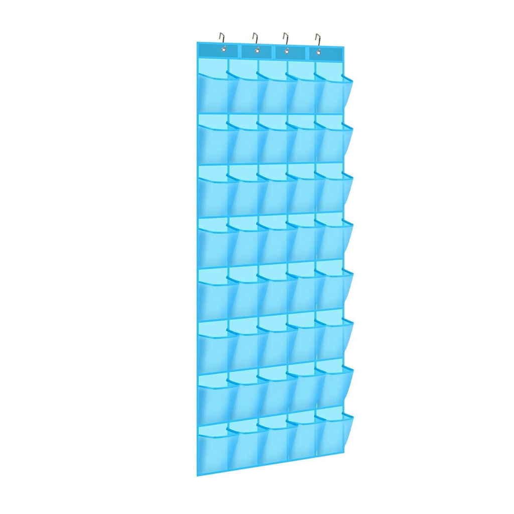 40 Pocket Over-the-Door Hanging Shoe Organizer with Non-Slip Hooks