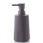Small Soap Dispenser with Pump Modern Farmhouse Striped Plastic Bottle