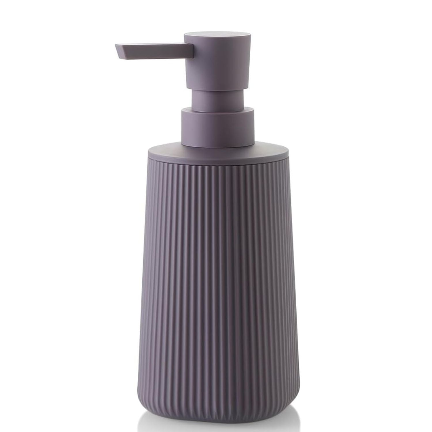 Small Soap Dispenser with Pump Modern Farmhouse Striped Plastic Bottle