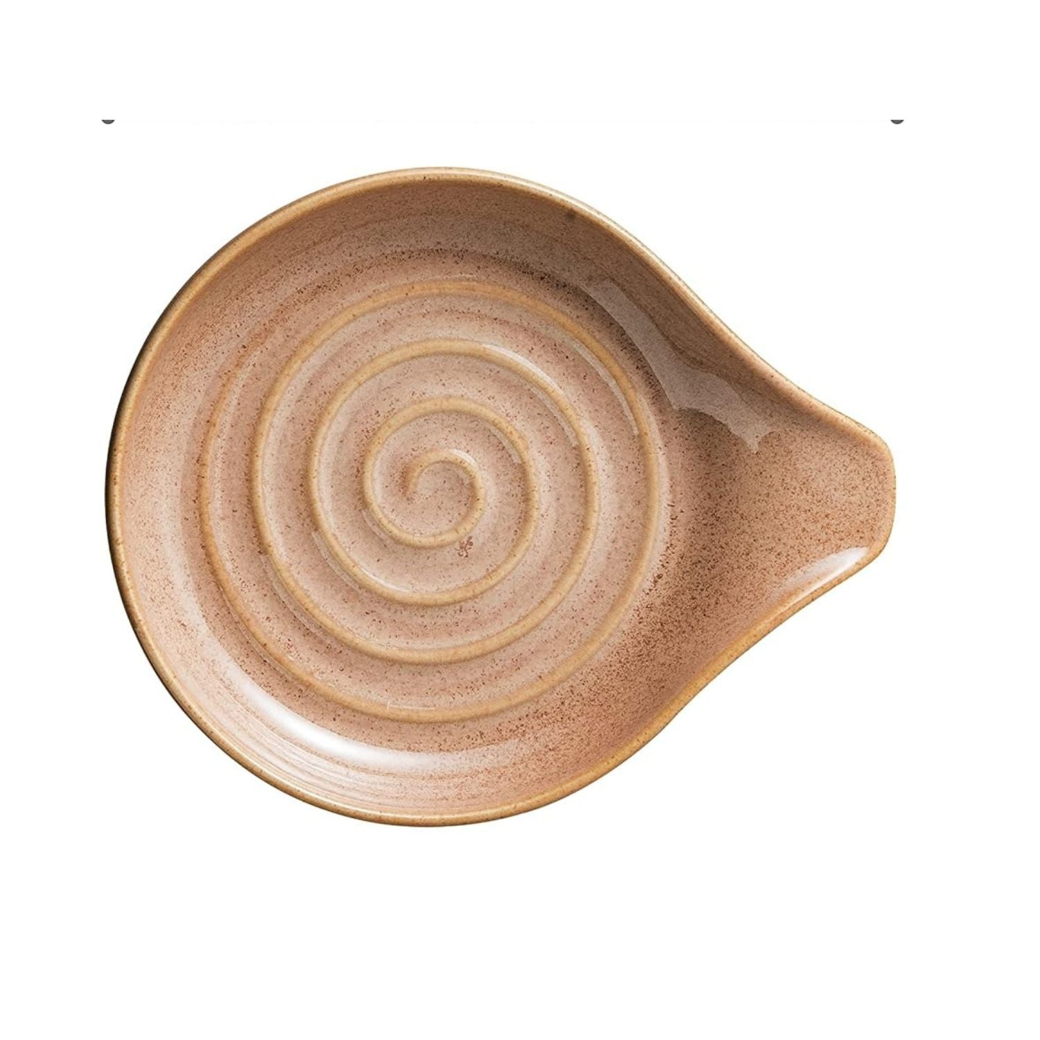 Large Ceramic Spoon Rest for Stove Top 5 Inch Heat-Resistant Utensil Holder
