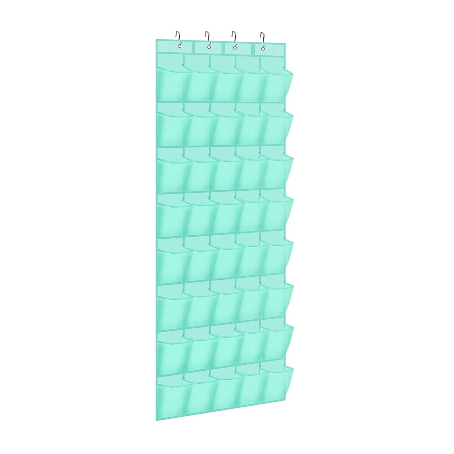 40 Pocket Over-the-Door Hanging Shoe Organizer with Non-Slip Hooks