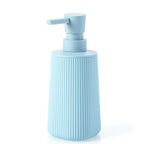 Small Soap Dispenser with Pump Modern Farmhouse Striped Plastic Bottle