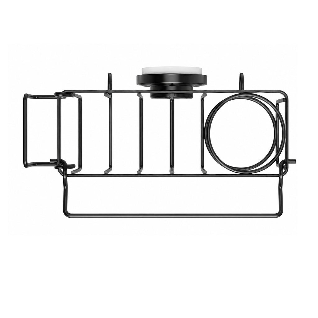 Kitchen Sink Sponge Holder with Strong Suction Cup Rustproof Aluminum Caddy