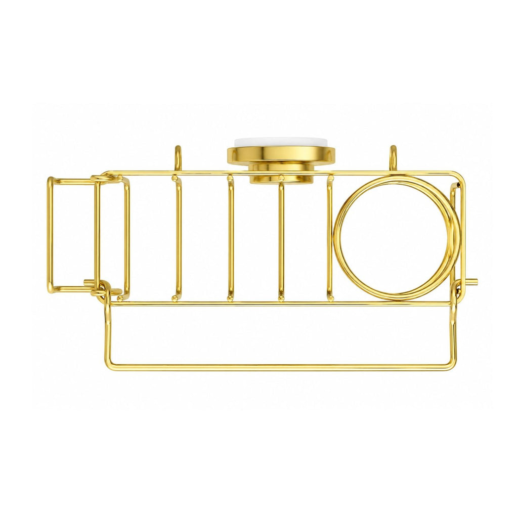 Kitchen Sink Sponge Holder with Strong Suction Cup Rustproof Aluminum Caddy