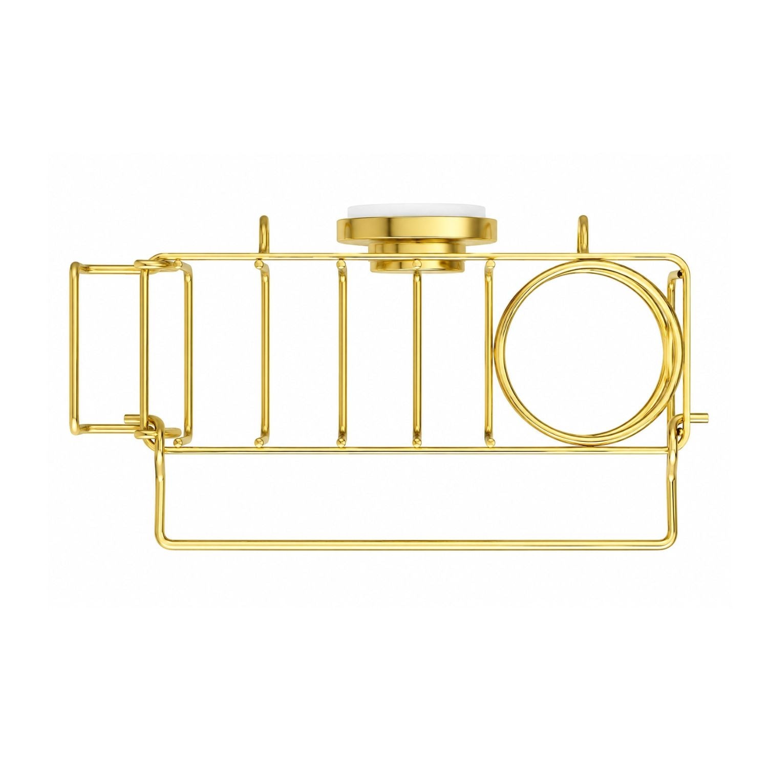Kitchen Sink Sponge Holder with Strong Suction Cup Rustproof Aluminum Caddy