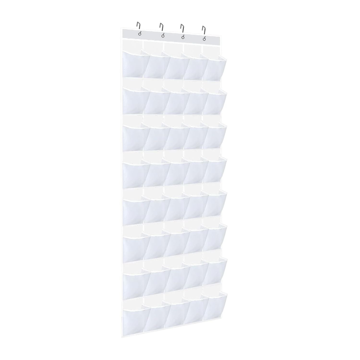 40 Pocket Over-the-Door Hanging Shoe Organizer with Non-Slip Hooks