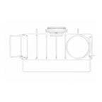 Kitchen Sink Sponge Holder with Strong Suction Cup Rustproof Aluminum Caddy