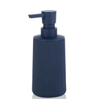 Small Soap Dispenser with Pump Modern Farmhouse Striped Plastic Bottle