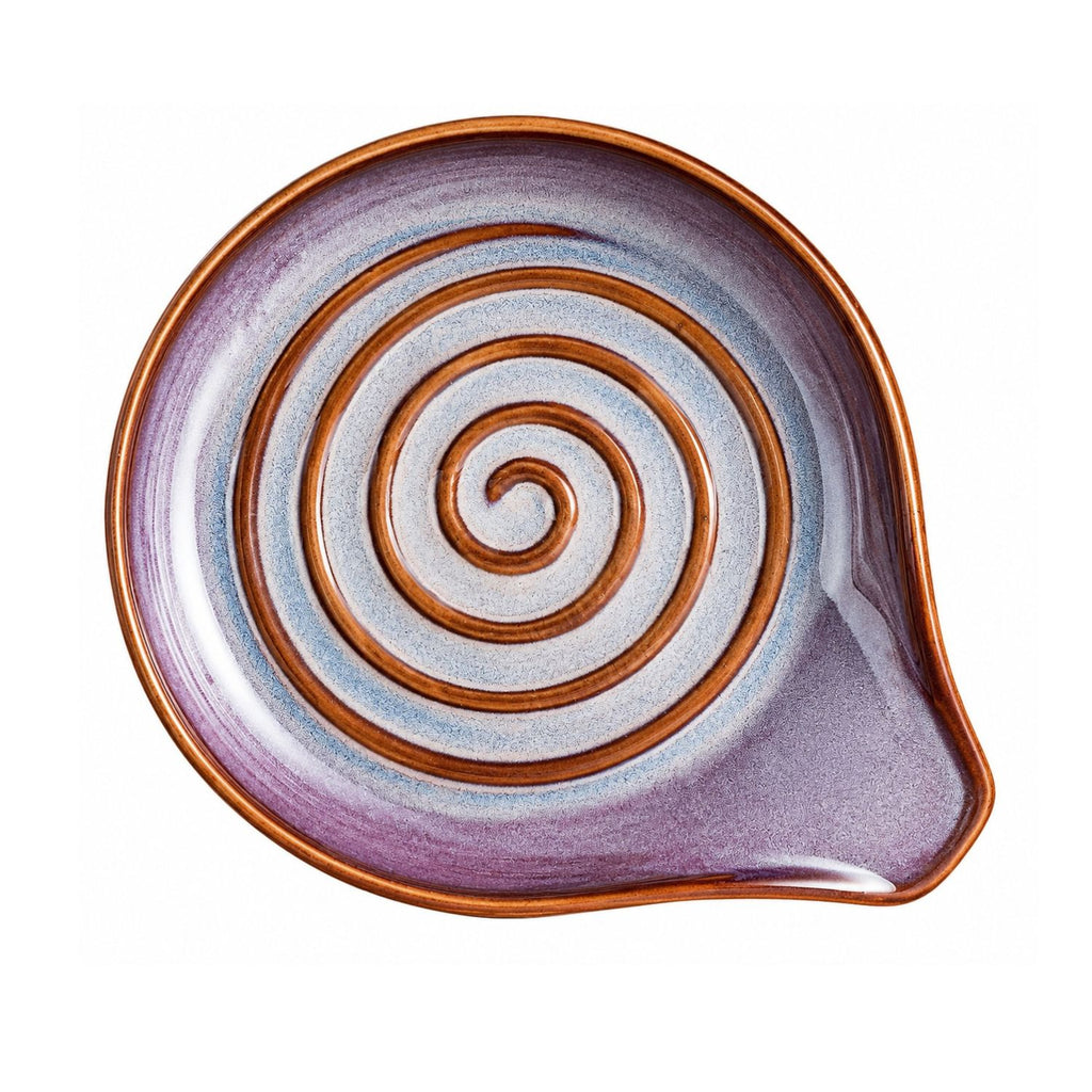 Large Ceramic Spoon Rest for Stove Top 5 Inch Heat-Resistant Utensil Holder