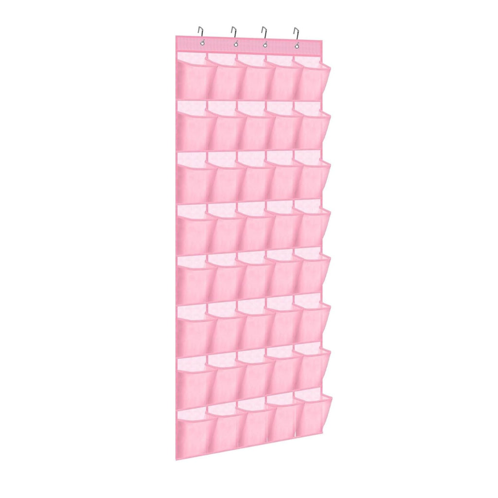 40 Pocket Over-the-Door Hanging Shoe Organizer with Non-Slip Hooks
