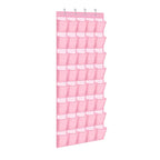 40 Pocket Over-the-Door Hanging Shoe Organizer with Non-Slip Hooks