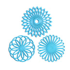 Pack of 3 Silicone Trivet Mats Non-Slip Heat Resistant Hot Pads