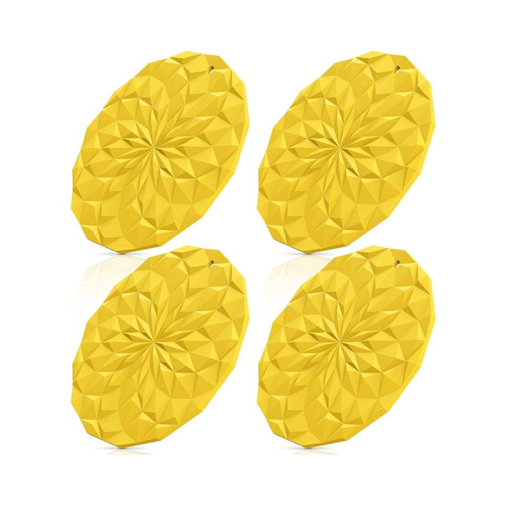 Pack of 4 Silicone Trivet Mats 7.4 Inch Heat Resistant Pot Holders