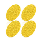 Pack of 4 Silicone Trivet Mats 7.4 Inch Heat Resistant Pot Holders