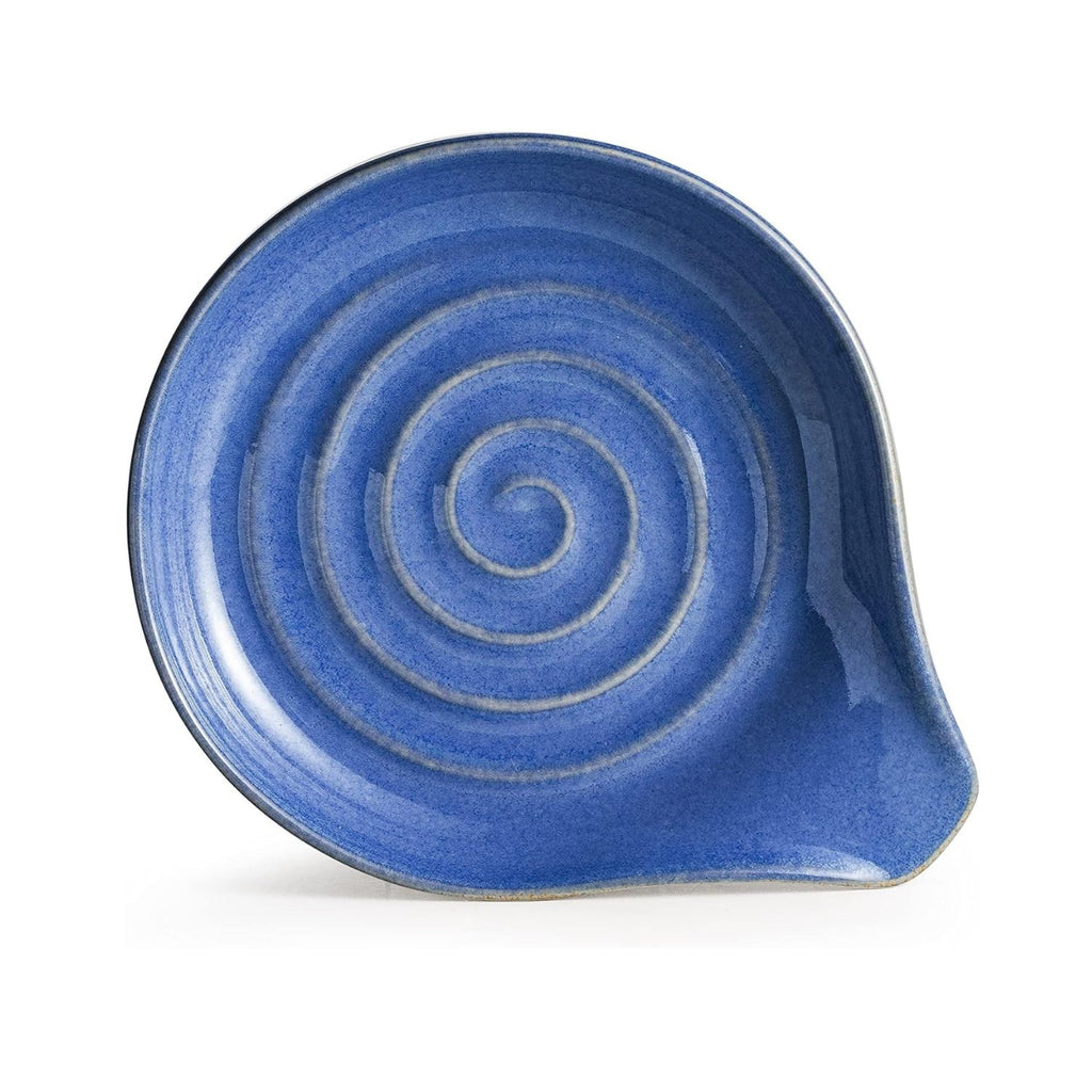 Large Ceramic Spoon Rest for Stove Top 5 Inch Heat-Resistant Utensil Holder