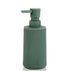 Small Soap Dispenser with Pump Modern Farmhouse Striped Plastic Bottle