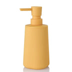 Small Soap Dispenser with Pump Modern Farmhouse Striped Plastic Bottle