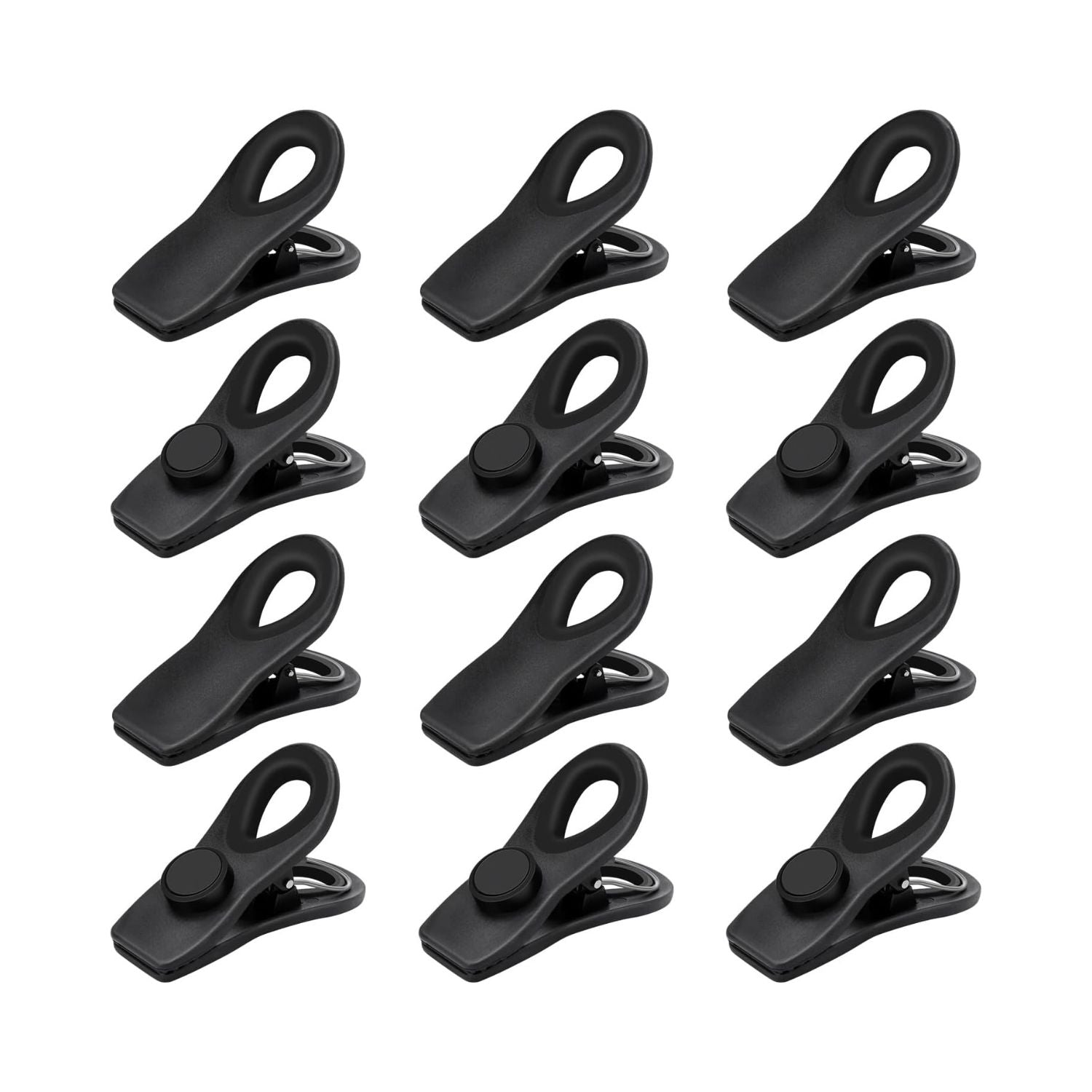 Magnetic Chip Clips with Airtight Seal Food Storage Bag Clips