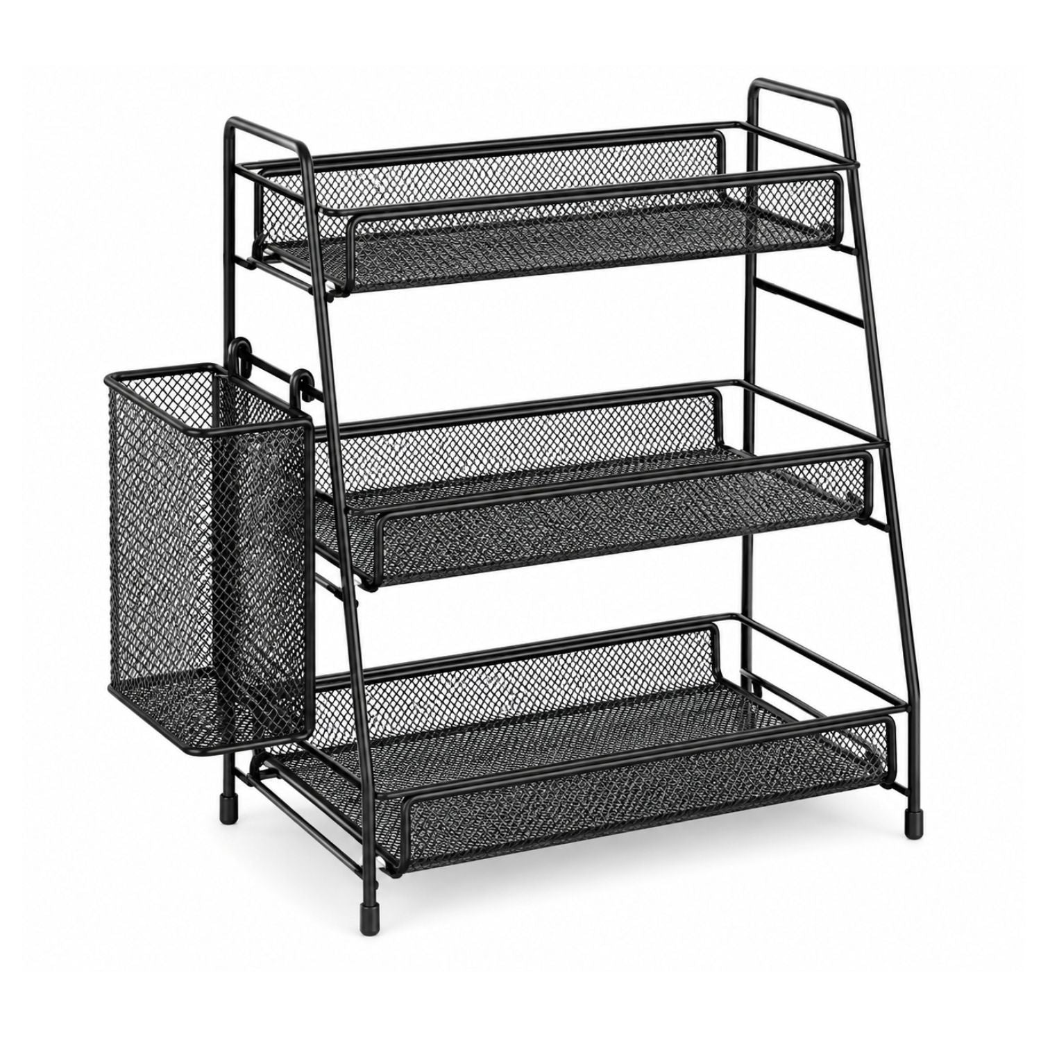 3Tier Bathroom Countertop Organizer Shelf Metal Spice Rack Makeup Storage Stand