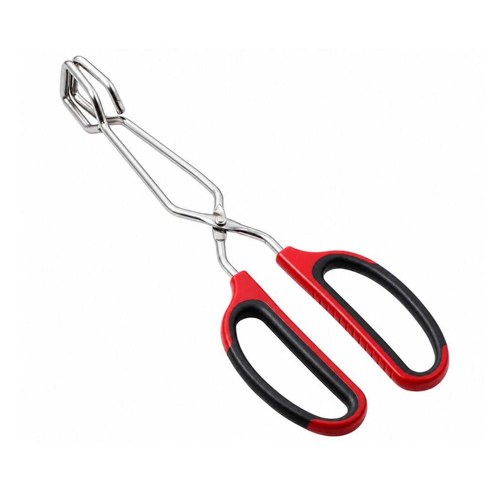 Stainless Steel Scissor Tongs with Comfort Grip Handle for Cooking