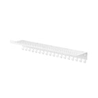 Wall Mounted Necklace Holder Jewelry Organizer Shelf with 56 Hooks and Tray