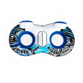 Inflatable River Float with Removable Cooler 2 Cup Holders and Comfortable Backrests
