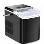 Self-Cleaning Countertop Ice Maker Machine with Handle Makes 9 Ice Cubes in 6 Minutes