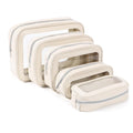 Pack of 5 Clear Waterproof Makeup and Toiletry Bag Set Organizer Pouches