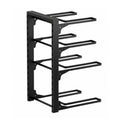 4 Tier Pots and Pans Organizer Rack Adjustable Under Cabinet Cookware Holder