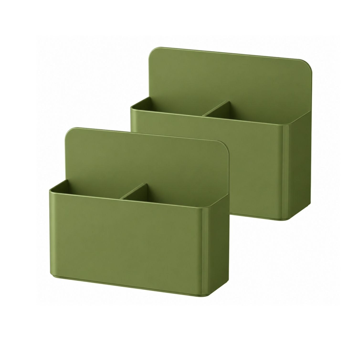 Pack of 2 Magnetic Pen Holder for Refrigerator and Whiteboard Plastic Pencil Organizer Cup